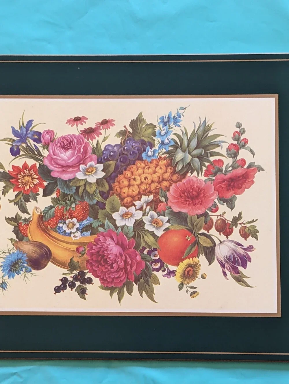 Vintage Pimpernel Floral Placemats 2 Set Of 2 Flowers Fruit Pre-owned Group 2